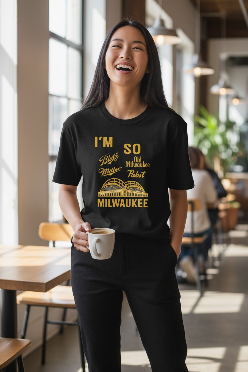 I'm So Milwaukee - T-Shirt (American Family Field w/ Beer Cans)