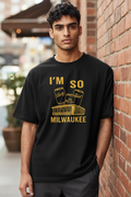 I'm So Milwaukee - T-Shirt (Black & Gold Fiserv Forum w/ Beer Cans)